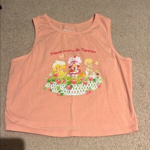 Peach Graphic Tank Top